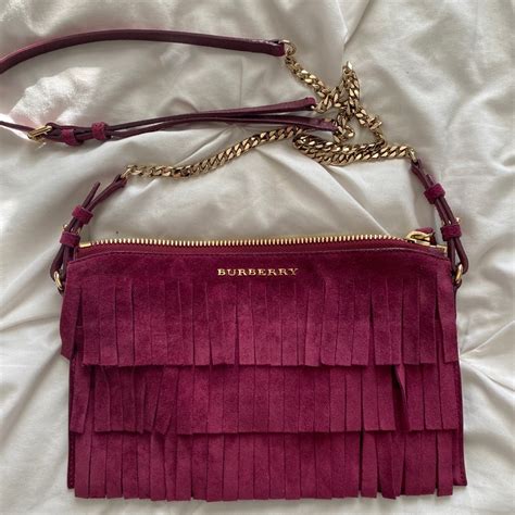 burberry peyton fringed crossbody bag